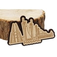 thumbnail image 2 of Printtoo Souvenir Engraved Wooden Manama Bahrain City Fridge Magnet Home Decorative, 2 of 5