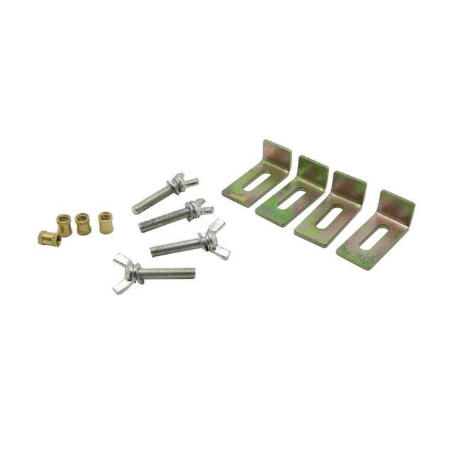 FixtureDisplays® Set of 4 Undermount Sink Clips Undermount Sink Brackets Sink Clips Kits 15991