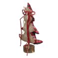 thumbnail image 2 of Northlight 15" Red and Brown Plaid Table Top Christmas Tree with Wooden Base, 2 of 3
