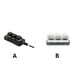 thumbnail image 2 of Methold Copia de teclado para juegos USB multifuncional mecánico Mini teclado Multimedia programable teclado portátil Accesorios Videojuegos y accesorios Blanco, 2 of 6