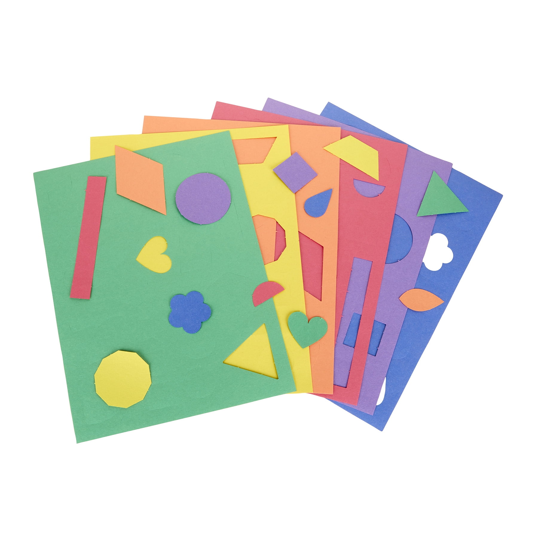 Crayola Construction Paper Shapes, 48 Perforated Sheets Per Pack, 3 Packs