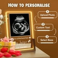 thumbnail image 2 of Personalized Ultrasound Picture Frame LED Night Light, Pregnancy Gift for New Moms To Be, Custom Acrylic Plaque with Sonogram Photo, Gender Neutral Love at First Sight Baby Keepsake Nursery Decor, 2 of 8