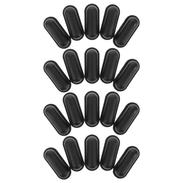 OFFIGAM 20Ud Pies Para Equipaje Plástico Negro Compatibles Con Varios Y Maletas