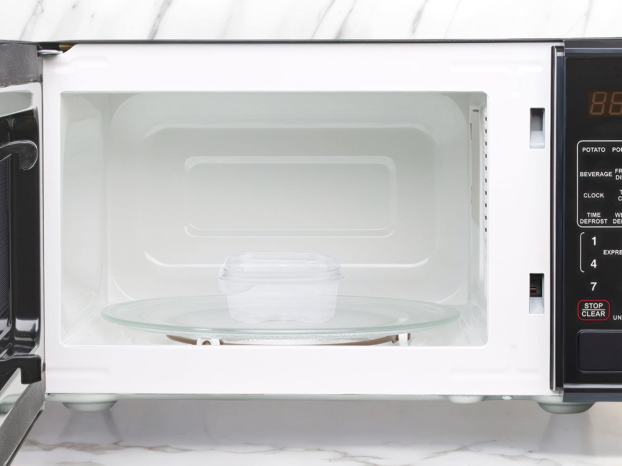 Unique Bargains 10 Packs Meal Prep Food Containers 3.7*3.7*1.8 in Transparent