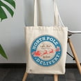 thumbnail image 2 of North Pole Delivery, Air Mail by Santa with Reindeers, Christmas Art Merch Gift, 12oz Canvas Tote Bag, 2 of 3