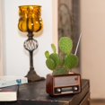 thumbnail image 3 of Adorno clásico de estilo vintage, macetero para el hogar, maceta versátil con personalidad, Radio artesanal de resina, aspecto de madera hecho a mano ER, 3 of 5