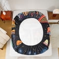 thumbnail image 5 of Homewish Colorful Mushroom Full Size Sheets 4-Piece for Teens Boys Girls,Bohemian Boho Breathable Bed Sheets,Exotic Style Lightweight Sheet Sets,Breathable Home Decor, 5 of 7