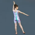 thumbnail image 6 of URMAGIC Girls Gymnastics Leotards with Shorts Sparkle Dance Unitards Mermaid Active Biketards 3-12 Years, 6 of 15