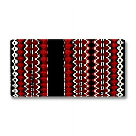 UPC: 0739477145913 | Mayatex Branding Iron Saddle Blanket Black/Red