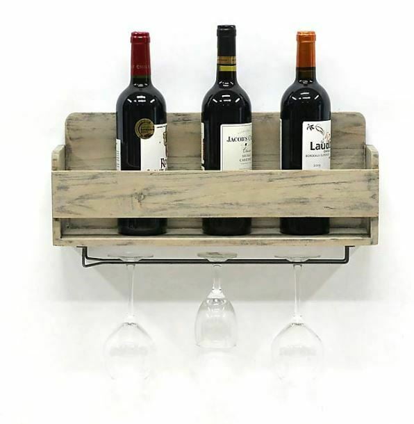 Wall Mounted Milk Crate Wine Rack