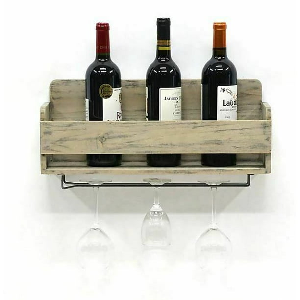 Wall Mounted Milk Crate Wine Rack