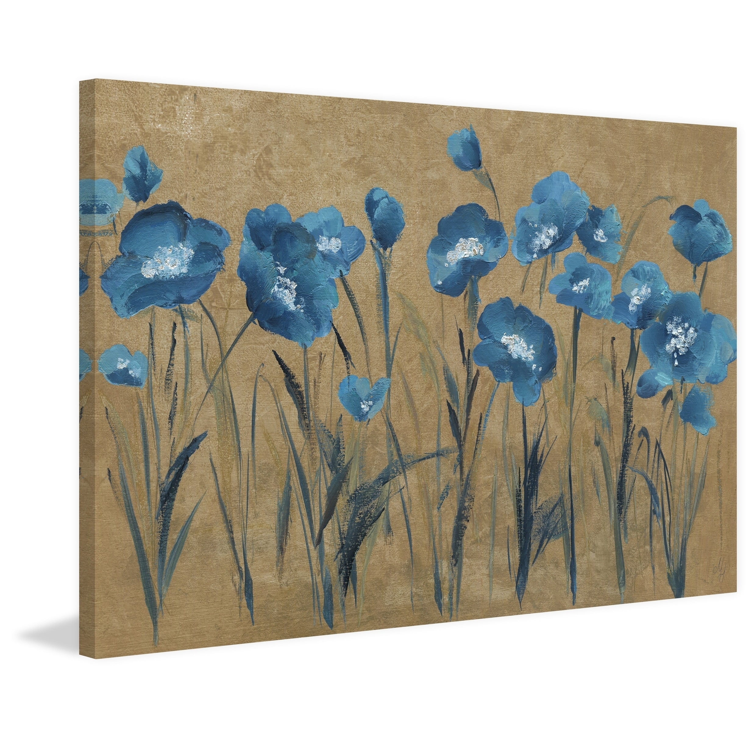 marmont-hill-handmade-blue-flowers-v-print-on-wrapped-canvas-60-x-40