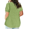 thumbnail image 3 of Women Fashion Top Color Block Print for Summer Daily and Casual Occasions, 3 of 6
