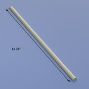D-Line Beige Half Round Cord Cover, 1.18x0.59in, 39in Length
