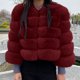 thumbnail image 5 of Chaquetas y abrigos casuales de manga larga sin capucha para mujer, de talla grande, de invierno, cálidos, holgados, con cuello alto, de felpa y pelo, de poliéster., 5 of 5
