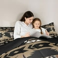 thumbnail image 5 of jejeloiu Boho Exotic Style Bedding Comforter Set,Bohemian Bull Skull Twin Comforter Sets,Brown Black Aztec Bedding Set For Boys Teens,Microfiber Bedroom Decor Reversible,2-Piece, 5 of 8