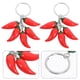 thumbnail image 2 of 2 llaveros colgantes de chile, llaveros de recuerdo de fiesta, llavero de chile de imitación, llavero de chile, adorno para llave, 2 of 7
