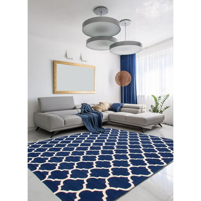 ECARPETGALLERY Timeless Navy Rug 7'7" x 9'4"