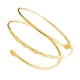 thumbnail image 1 of Brazalete minimalista de metal con espiral para brazo superior, brazalete abierto D dorada, 1 of 8