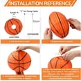 thumbnail image 4 of Basketball Paper Lanterns 4 Pack Orange Ceiling Hanging Sports Party Decorations Round Lantern Set for Birthday Graduation Classroom Game Day Event Party Indoor Outdoor Ceiling Decoration Supplies, 4 of 6