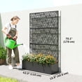 thumbnail image 3 of Outsunny Metal Planter Box with Trellis, 70" Tall Raised Garden Bed, 3 of 10