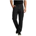 thumbnail image 3 of Joggers for Men Casual Fashion Solid Color Long Pants with Pocket Elastic Waist Straight Leg Workwear Cargo Long Pants, 3 of 7