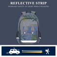 thumbnail image 5 of FORMRS Unisex School Backpack 17" Student Travel Bag with Laptop Compartment, Seaside Boat, 5 of 7