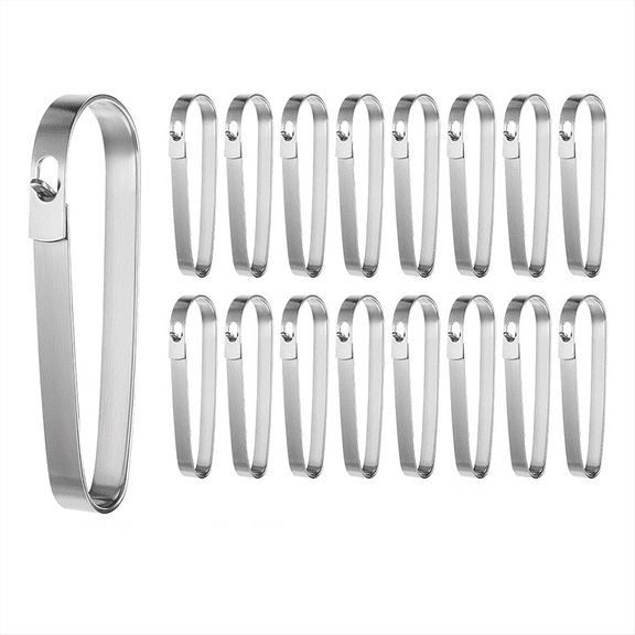 16 Pcs Real Estate Sign Clips for Rider Hanging Signs Stainless Steel Clip