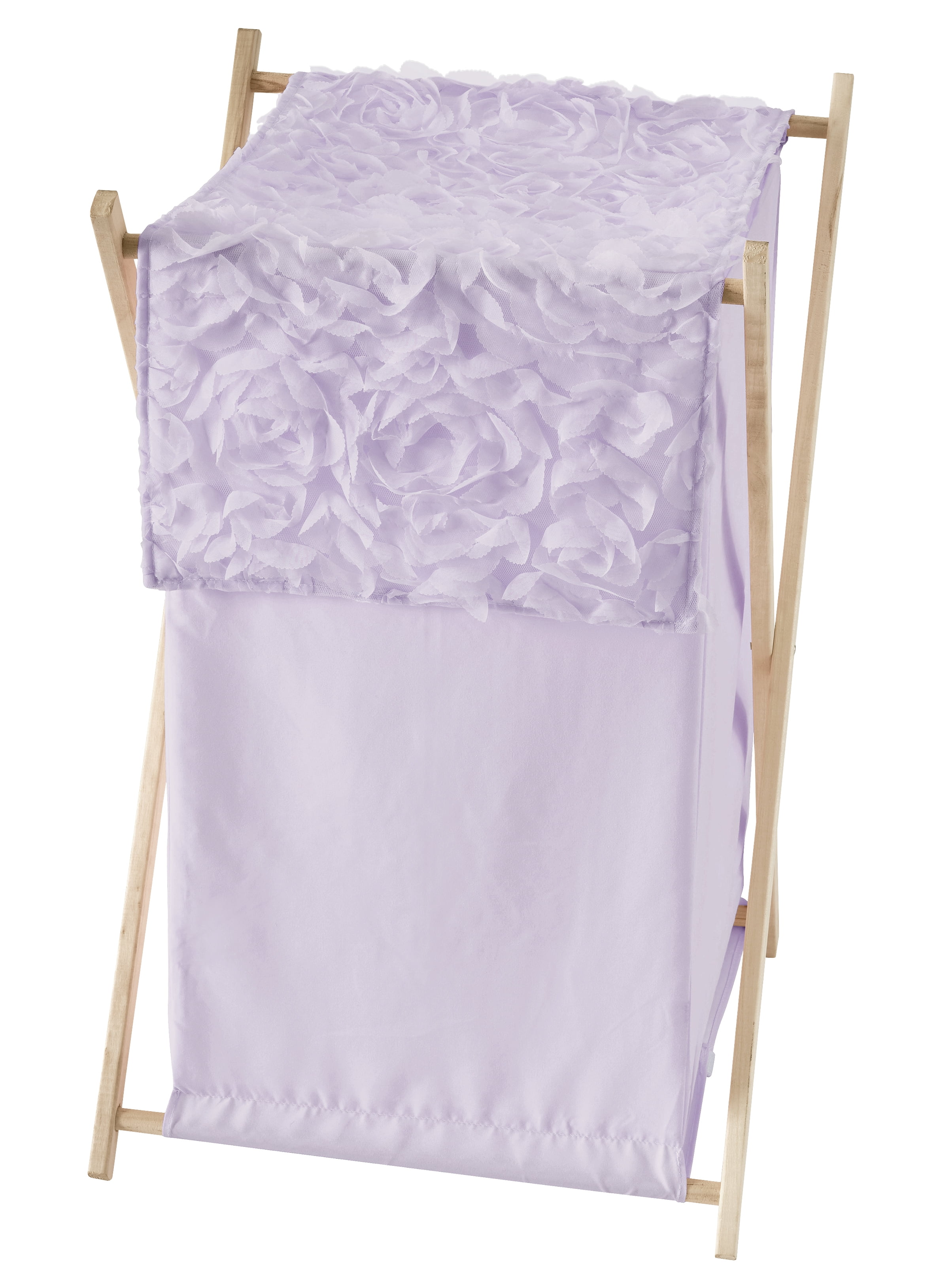Grey Rose Flower Watercolor Floral Baby Kid Clothes Laundry Hamper by Sweet Jojo 