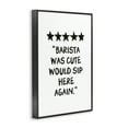 thumbnail image 3 of Stupell Industries Barista Was Cute Rating Black Framed Giclee Art design by JJ Design House LLC, 18 x 12, 3 of 8