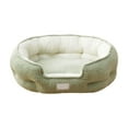 thumbnail image 2 of Mouliraty Self Warming Cat Bed Self Heating Cat Dog Mat, Winter-Warm Thickened Cats Bed All-Season Pet Pad Soft Scallop-Shaped Elliptic Bed Cats and Dog Pet Supplies, Green, 2 of 6