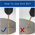 thumbnail image 5 of Left-hand Drill Set, 13 Pieces M2 Hss With Titanium Nitride Coating Sae (1/16 - 1/4), 5 of 5