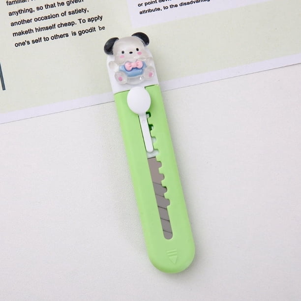 Cuchillo de arte en miniatura de dibujos animados, cuchillo de corte de papel de cuenta de mano de estudiante, cuchillo de papelería hecho a mano, cuchillo de división rápida, cuchillo de papel tapiz