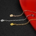 thumbnail image 6 of K-KED Solid 18K Yellow Gold Chain Extender Necklace Link Spring Clasp 1.2inch Length-Rose-3.96in, 6 of 6
