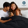 thumbnail image 5 of Bare Home Ultra-Soft 1800 Collection Down Alternative Comforter Duvet Insert - Oversized King, Black, 5 of 9