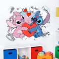 thumbnail image 4 of Calcomanías de pared de Lilo y Stitch, pegatinas de pared de dibujos animados para niños, pegatinas de pared para dormitorio, 4 of 5