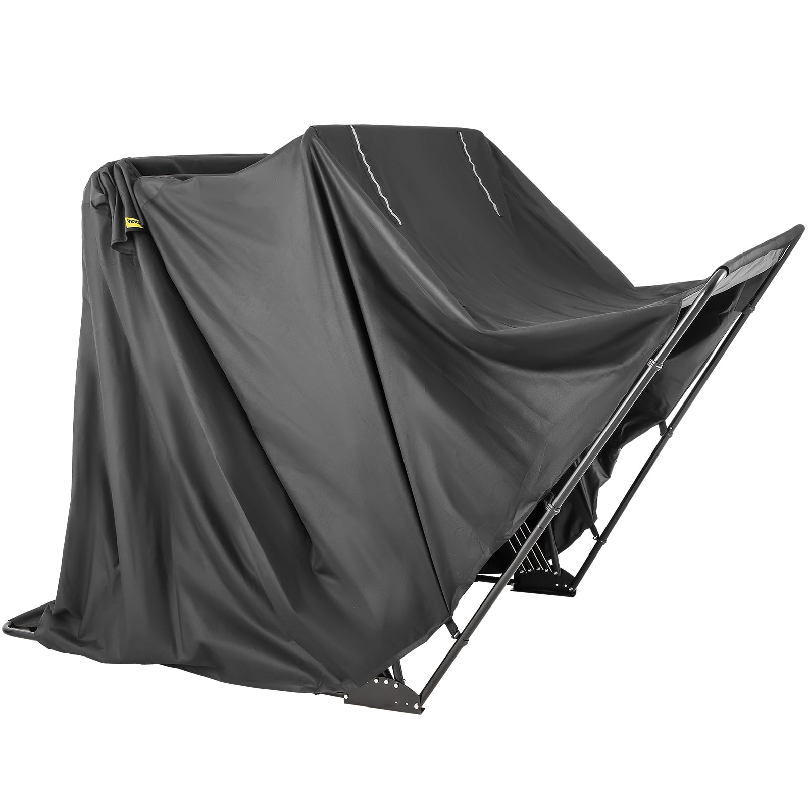 VEVOR Motorcycle Shelter, Waterproof Motorcycle Cover, Heavy Duty Motorcycle Shelter Shed, 600D Oxford Motorbike Shed Anti-UV, 133.9x53.9x76.8 inch