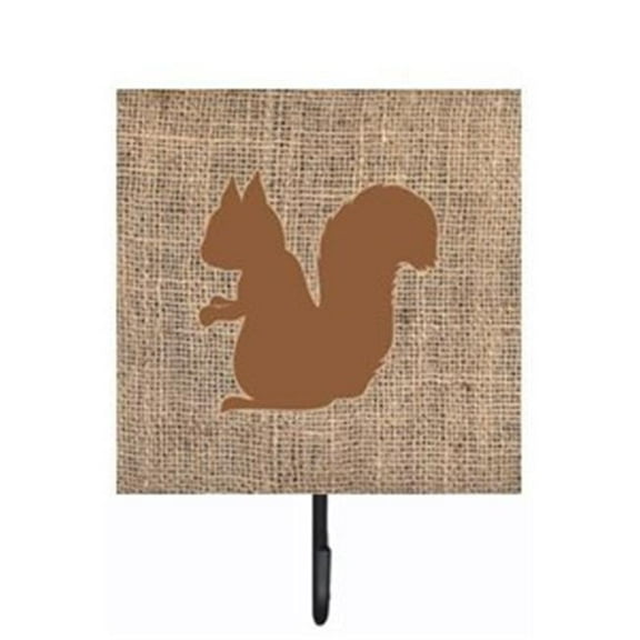 Carolines Treasures BB1119-BL-BN-SH4 Squirrel Burlap and Brown Leash Or Key Holder