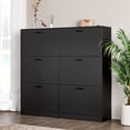 thumbnail image 6 of Shoe Storage Cabinet, Wood Shoe Organizer for Entryway with 3 Flip Drawers, Freestanding Shoe Rack with Adjustable Shelf, Narrow Shoe Dresser for Front Door Entrance Blake, 6 of 10