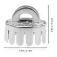 thumbnail image 2 of Greenadscape 10pcs DIY Christmas Ornament Tops Caps Plastic Silver for Crafting, 2 of 5
