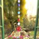 thumbnail image 2 of Colgante colgante ventana hecha a mano arco iris cristal prismas bola lámpara lámpara decoración de Navidad rojo, 2 of 8