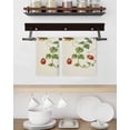 thumbnail image 3 of Ladybugs Eucalyptus Kitchen Dish Towels for Drying Dishes Set of 4, Spring Botanical Leaves Green Waffle Weave Microfiber Hand Tea Bathroom Towels Quick Dry & Absorbent Towel 15.7x23.6, 3 of 7