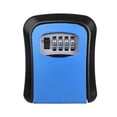 thumbnail image 1 of Key Storage Lock Box Wall Mount Aluminum Alloy 4-Digit Combination Waterproof Lockbox Key Safe Box Portable Storage for House Key ID Card U Disk, 1 of 8