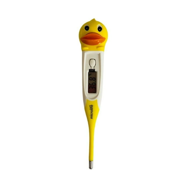 Termómetro digital Microlife infantil sin mercurio con diseño de pato