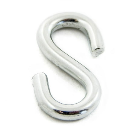 

Red Hound Auto 1 S-Hook 1 Inches Long x 1/2 Inches Wide x 1/8 Inch Thick Zinc Plated Silver 42 Lbs