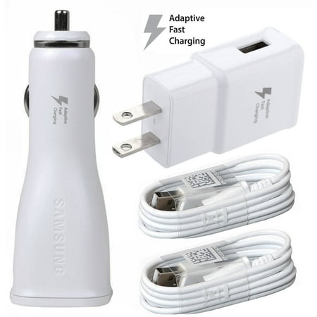 ViVo V5 Lite Adaptive Fast Charger Micro USB Cable Kit! [Car & Home Charger + 2x Micro USB Cable] AFC uses dual voltages for up to 50% faster charging! - Bulk Packaging