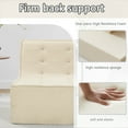thumbnail image 6 of Aukfa Lazy Floor Sofa Chair, Fireside Chair, Teddy Velvet Bean Bag Chair, Tatami Sofa, Beige, 6 of 8
