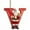 V, variant on dajkiuy Christmas Tree Ornaments Christmas Initial with Santa Claus Personalized DIY Christmas 26 Letters Ornaments 3.15 inch Christmas Decoration Xmas Tree Hanging Decor(E)