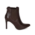 thumbnail image 2 of Breckelles BF27 Women Leatherette Point Toe Chelsea Mid Stiletto Heel Sandal Bootie, 2 of 5