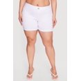 thumbnail image 3 of Women's Plus Size Solid Hyperstretch Pull On Shorts, 3 of 4